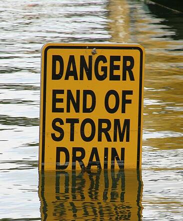 Storm drain sign
